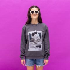 Meowcrosoft Crew Neck Sweatshirt